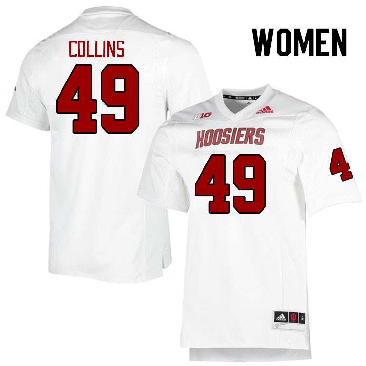 Women #49 Ta'Derius Collins Indiana Hoosiers College Football Jerseys Stitched Sale-Retro